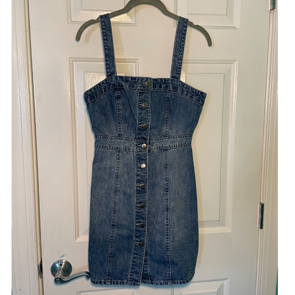 South moon under denim dress